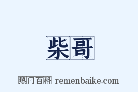 柴哥是什么意思的图片